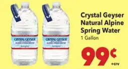 Vallarta Supermarkets Crystal Geyser Natural Alpine Spring Water offer