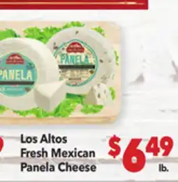 Vallarta Supermarkets Los Altos Fresh Mexican Panela Cheese offer