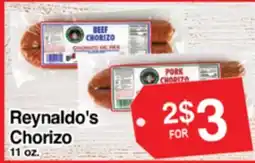 Superior Grocers Reynaldo's Chorizo offer