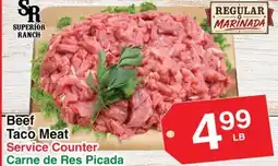 Superior Grocers Beef Taco Meat offer