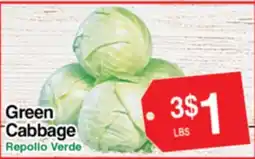 Superior Grocers Green Cabbage offer