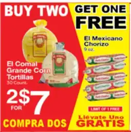 Superior Grocers El Comal Grande Corn Tortillas offer