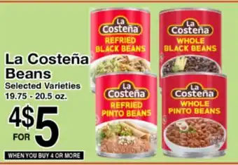 Superior Grocers La Costeña Beans offer