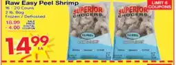 Superior Grocers Raw Easy Peel Shrimp offer
