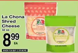 Superior Grocers La Chona Shred Cheese offer