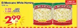 Superior Grocers El Mexicano White Hominy offer