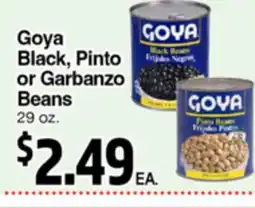 Superior Grocers Goya Black, Pinto or Garbanzo Beans offer