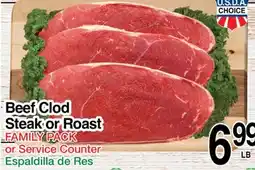 Superior Grocers Beef Clod Steak or Roast offer