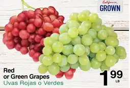 Superior Grocers Red Red or Green Grapes offer