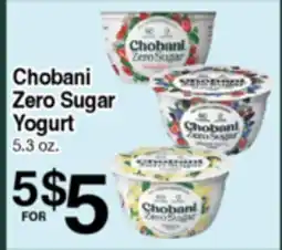 Superior Grocers Chobani Zero Sugar Yogurt offer