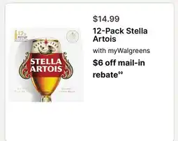 Walgreens 12-Pack Stella Artois offer