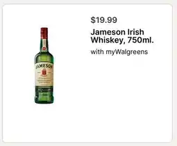 Walgreens Jameson Irish Whiskey, 750ml offer