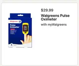 Walgreens Walgreens Pulse Oximeter offer