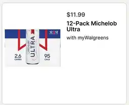Walgreens 12-Pack Michelob Ultra offer