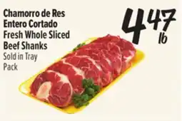 El Super Fresh Chamorro de ResEntero Cortado / Fresh Whole Sliced Beef Shanks offer
