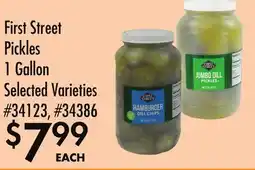 Smart & Final First Street Pickles offer