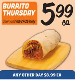 El Super Fresh BURRITO THURSDAY offer