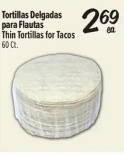 El Super Fresh Thin Tortillas for Tacos / Tortillas Delgadas para Flautas offer