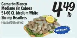 El Super Fresh Medium White Shrimp Headless/ Camarón Blanco Mediano sin Cabeza offer