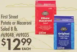Smart & Final First Street Potato or Macaroni Salad offer