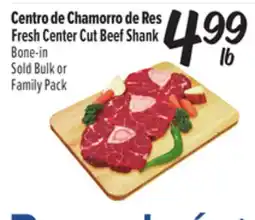 El Super Fresh Centro de Chamorro de Res / Fresh Center Cut Beef Shank offer