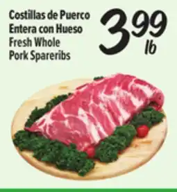 El Super Fresh Costillas de Puerco Entera con Hueso / Fresh Whole Pork Spareribs offer