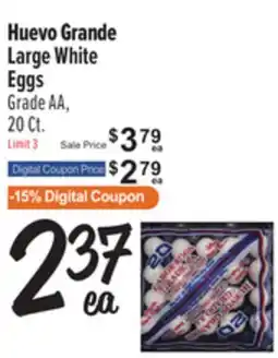 El Super Fresh Huevo Grande / Large White Eggs offer