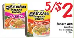 El Super Fresh Maruchan Sopa en Vaso / Cup Noodle Soup offer