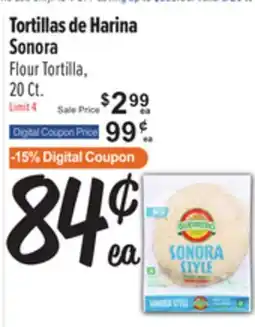 El Super Fresh Tortillas de Harina Sonora / Flour Tortilla offer
