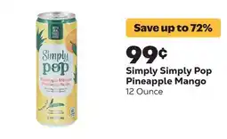 Grocery Outlet Simply Pop Pineapple Mango offer