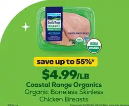 Grocery Outlet Coastal Range Organics Organic Boneless Skinless Chicken Breasts offer