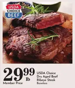 Pavilions USDA Choice Dry Aged Beef Ribeye Steak offer