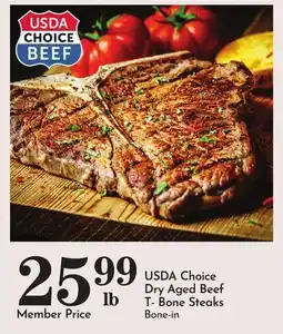 Pavilions USDA Choice Dry Aged Beef T-Bone Steaks offer