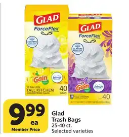 Albertsons Glad Trash Bags offer