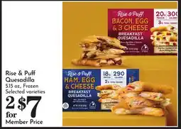 Pavilions Rise & Puff Quesadilla offer