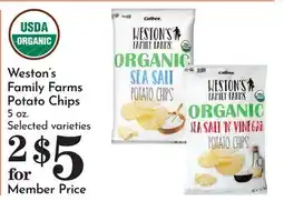 Pavilions Weston's Family Farms Potato Chips offer