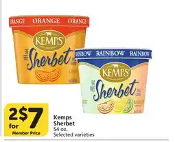 Albertsons Kemps Sherbet offer
