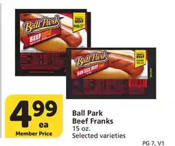 Albertsons Ball Park Beef Franks offer
