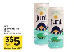 Albertsons juni Sparkling Tea offer