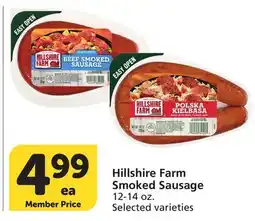 Albertsons Hillshire Farm Smoked Sausage offer
