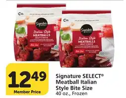 Albertsons Signature SELECT Meatball Italian Style Bite Size offer