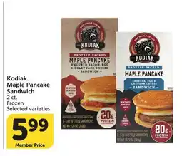 Albertsons Kodiak Maple Pancake Sandwich offer
