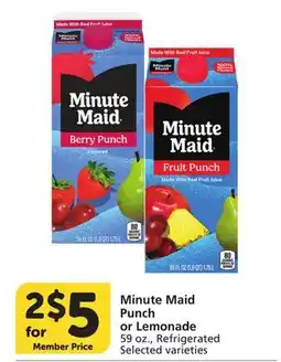 Albertsons Minute Maid Punch or Lemonade offer