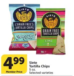 Albertsons Siete Tortilla Chips offer