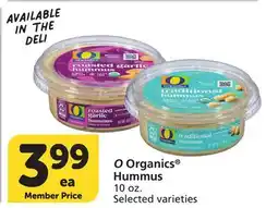 Vons O Organics Hummus offer
