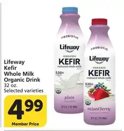 Vons Lifeway Kefir Whole Milk Organic Drink offer