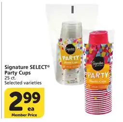 Vons Signature SELECT Party Cups offer