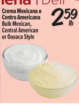 El Super Crema Mexicana o Centro Americana / Bulk Mexican, Central American or Oaxaca Style offer