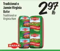 El Super Tradicional o Jamón Virginia Bafar offer