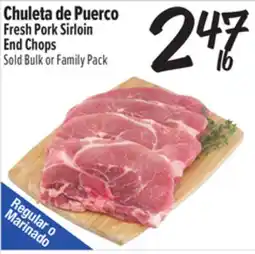 El Super Chuleta de Puerco / Fresh Pork Sirloin End Chops offer